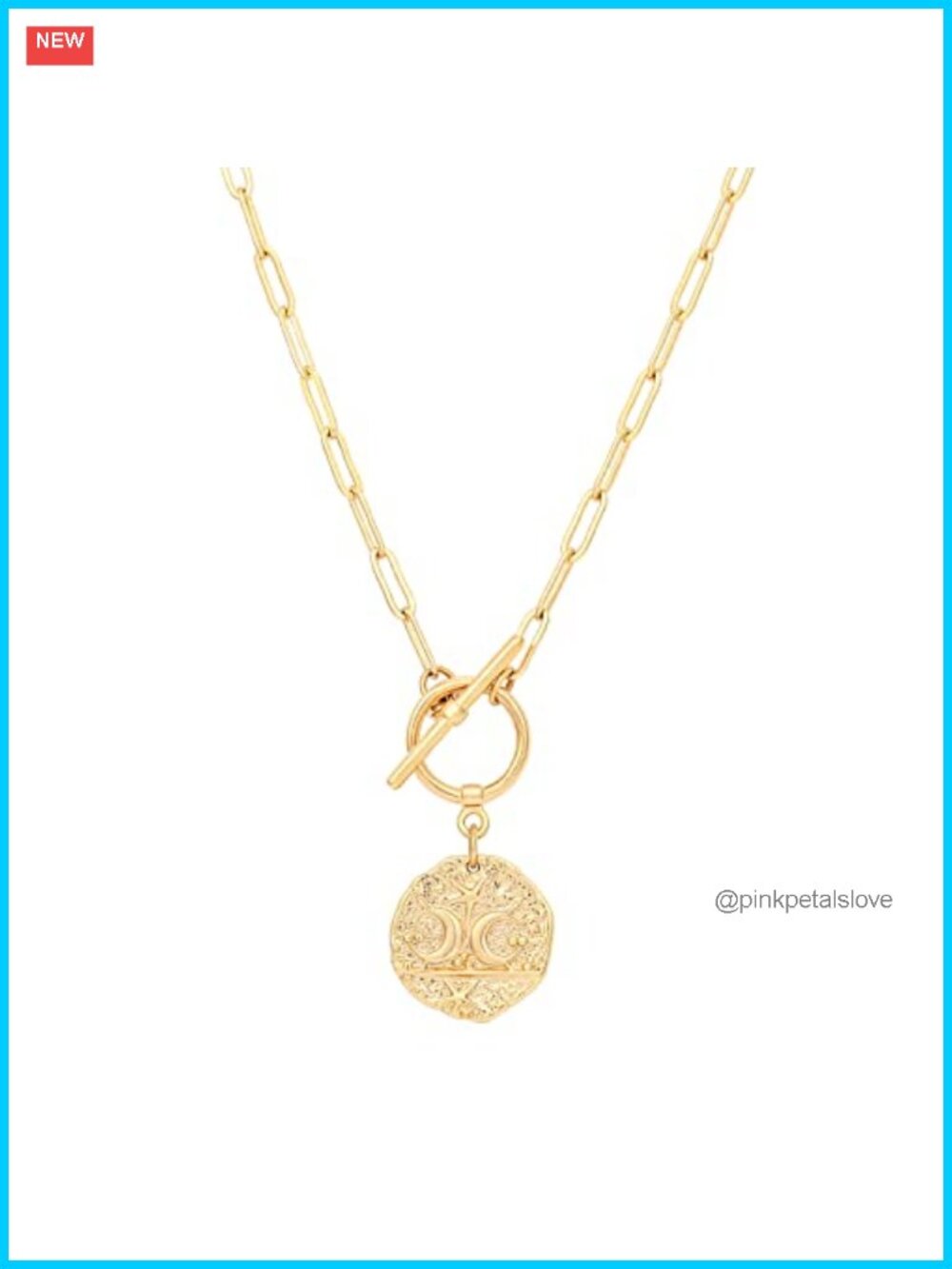 18K Gold Plated Moon Star Lion Evil Eye Love Heart Cross Pendant Necklace